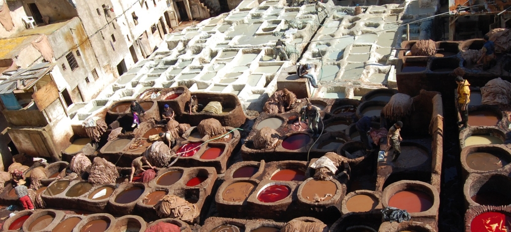 Chouara Leathery Tannery, Fes el Bali, Fes, Morocco