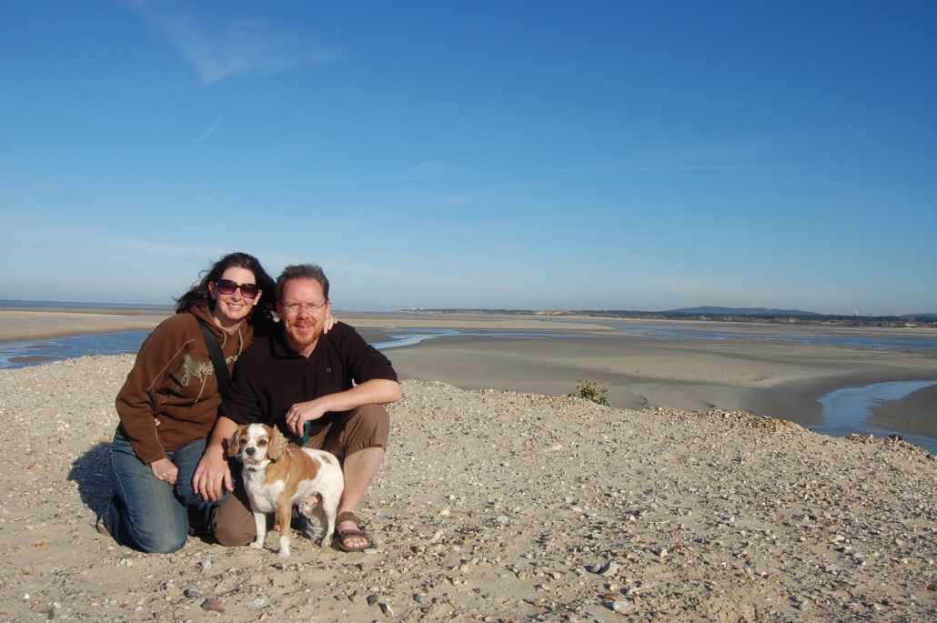 Us two and Charlie ten years ago at the start of the ourtour blog