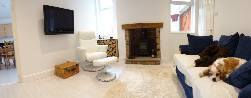The dining room of The Buctchers after we'd finished renovating it.