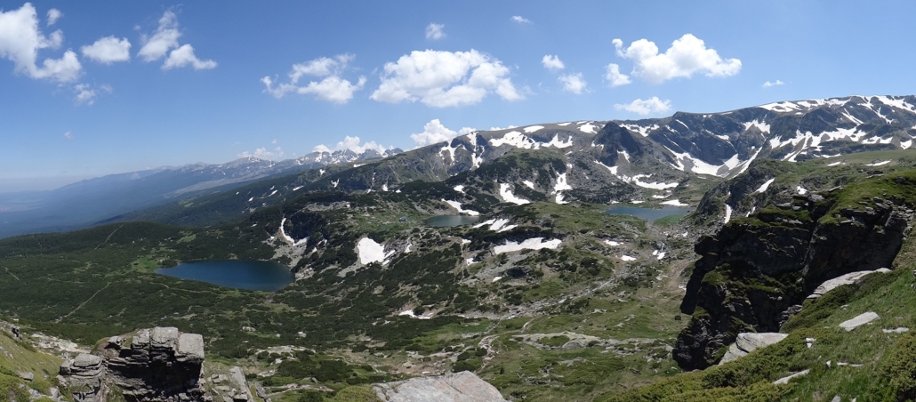 Three of the Seven Rila Lakes, Rila Mountain, Bulgaria