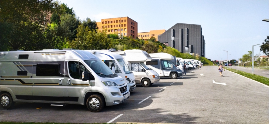 Free motorhome aire in Santander, Spain (on Calle Marino Fernández-Fontecha)
