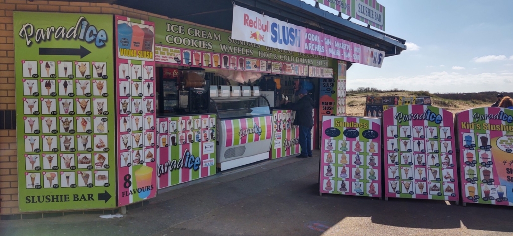 ice cream stall at Skegness