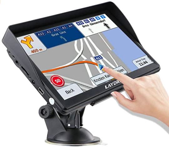 LAYDRAN Truck Motorhome Satnav GPS Satellite Navigation System EU Lifetime Maps