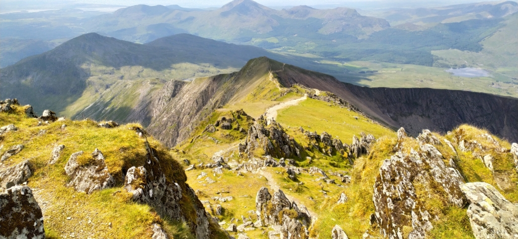 The Rhyd Dhu Path Seen from Snowdon Summit 