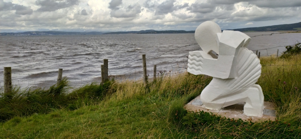 The Praying Shell memorial Bolton le Sands Archers Red Bank Farm Morecambe
