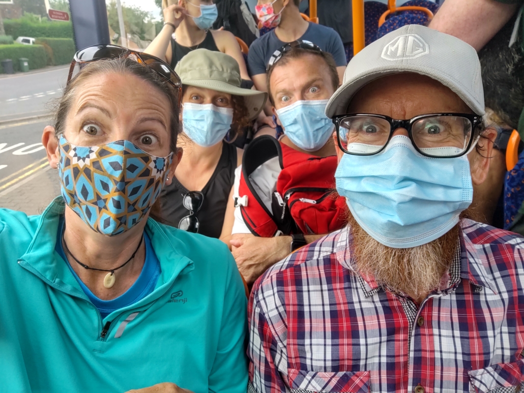 Covid secure on Keswick bus to Catbells