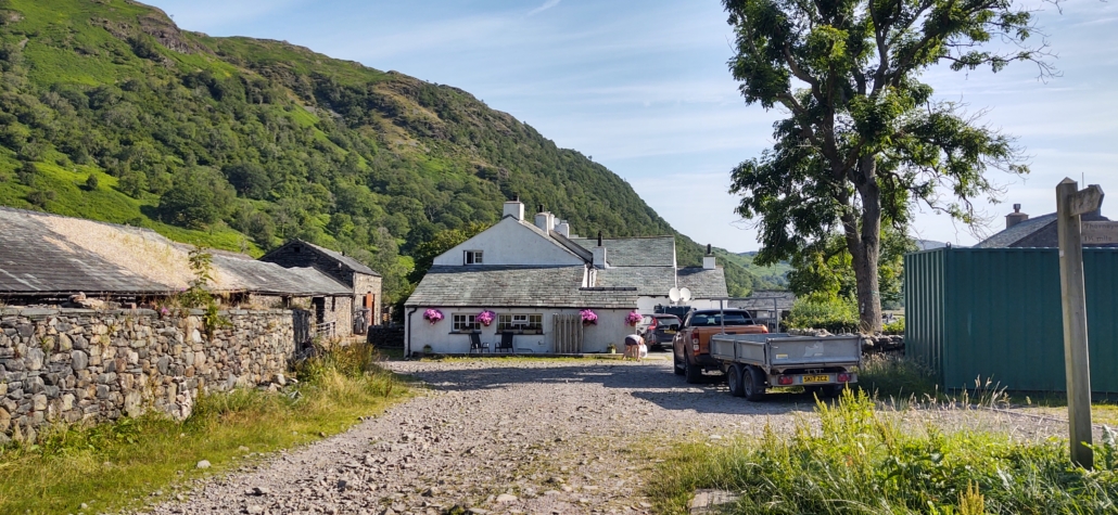 Seathwaite Farm near Seatoller in Cumbria