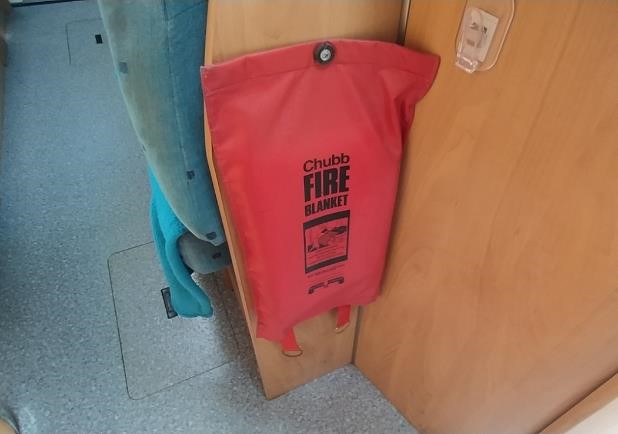 Motorhome camper van fire blanket kicthen safety