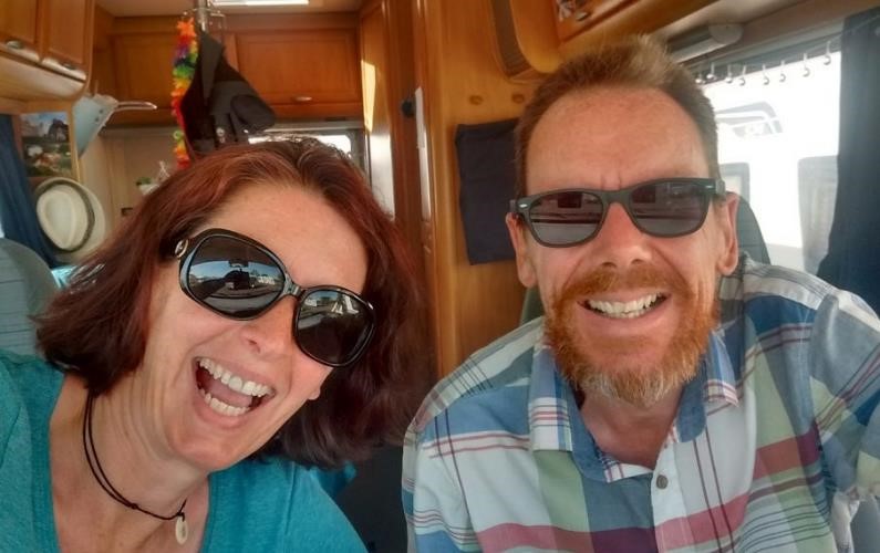 Julie Jason Buckley OurTour Motorhome Bloggers Writers Authors