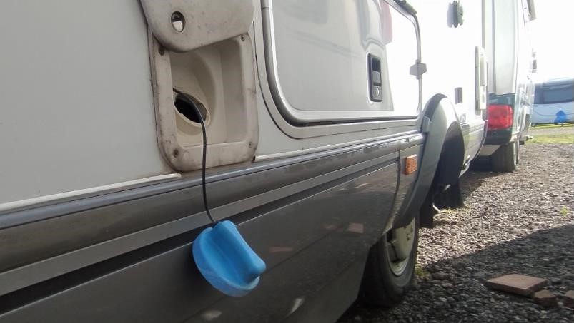 Motorhome fresh water refill point