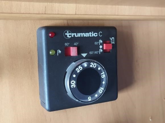 Trumatic motorhome hot water and blown air heating controller