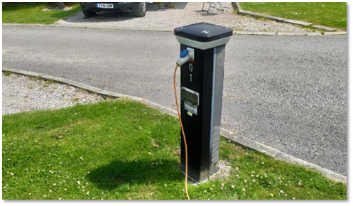 Motorhome Electric Hook Up Point