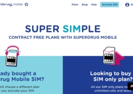 Superdrug Mobile UK Website