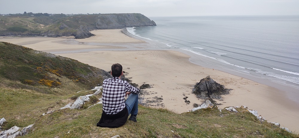 three cliff bay view