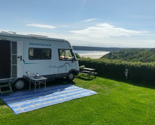Nicholaston Farm Campsite Motorhome Pitch