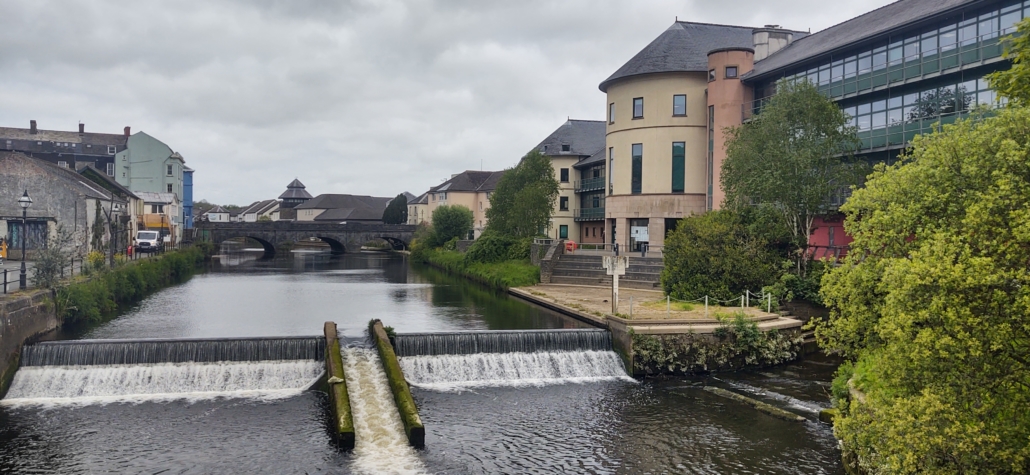 The Cleddau as it flows through Haverfordwest and out towards Milford Haven