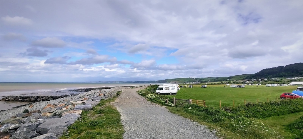 Zagan the Motorhome at Camping on the Farm, Aberaeron