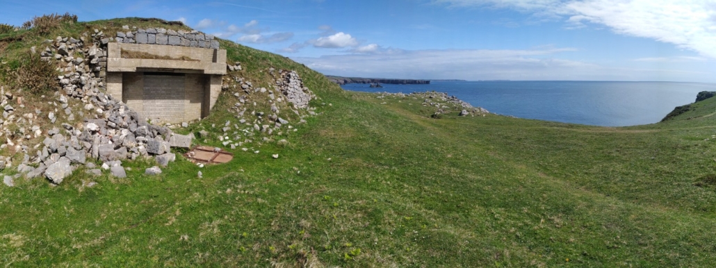 WW2-era bunker at St Govan's