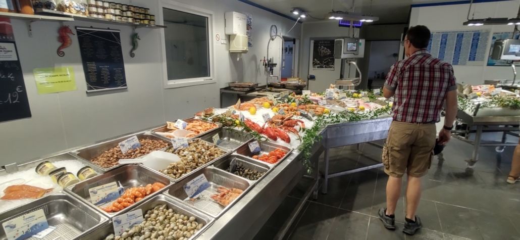Honfleur's fresh fish market