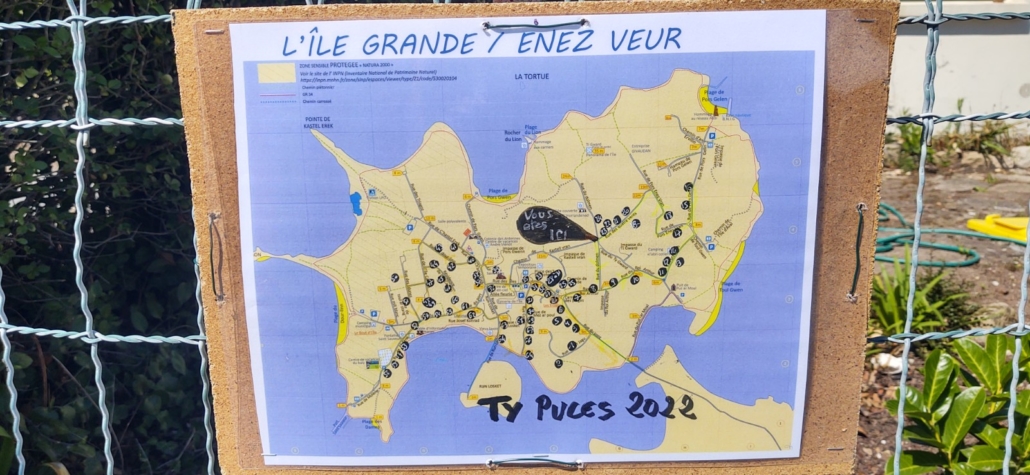 Ty Puces signage Ile Grande