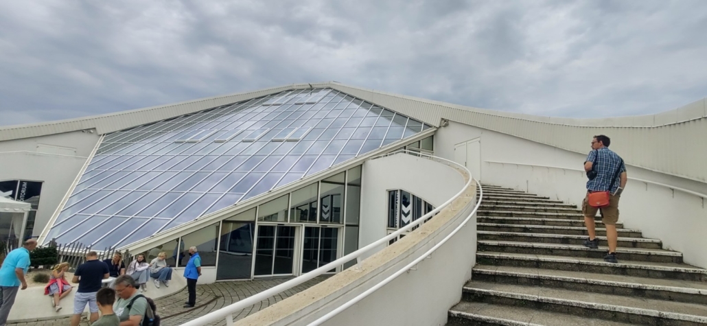 Heading into Océanopolis in Brest, Brittany