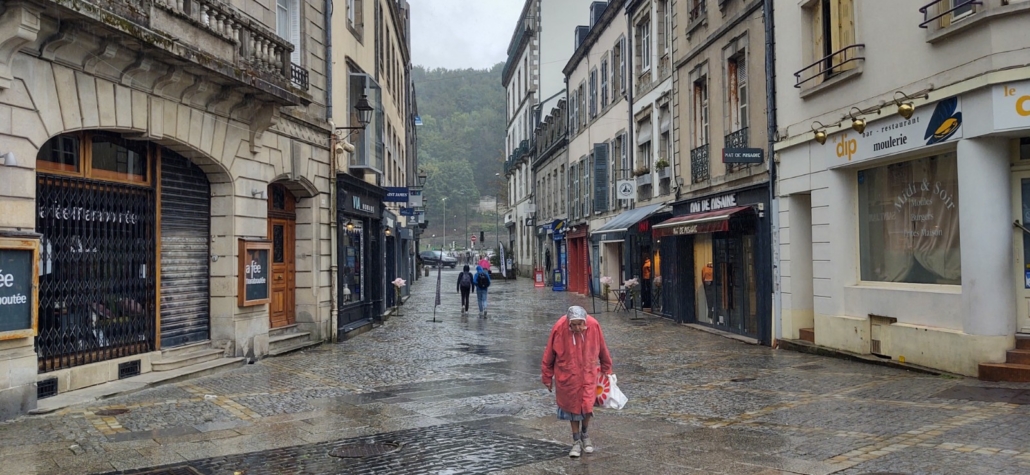 rain in Quimper, France