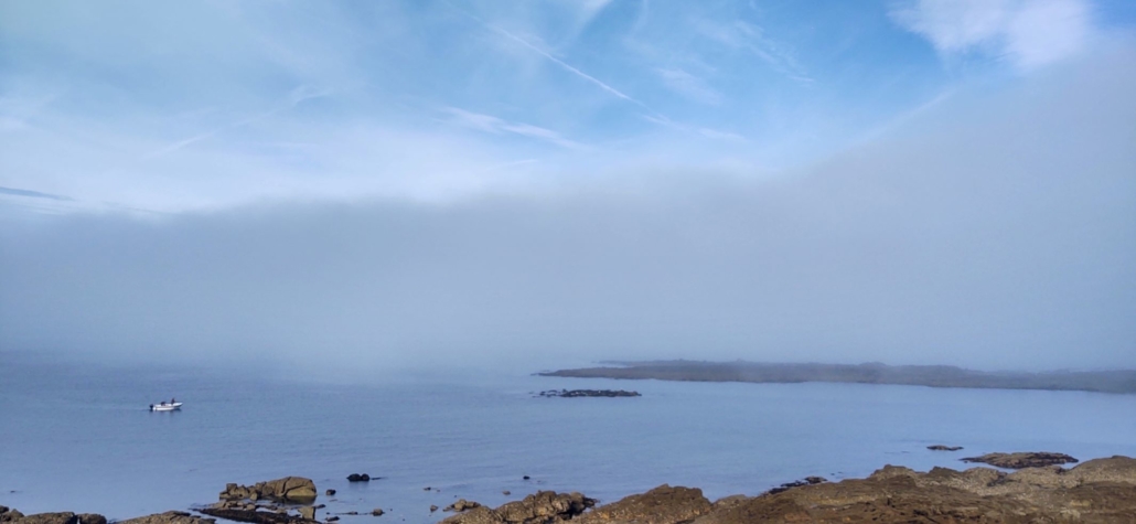 Fog bank at Lorient France