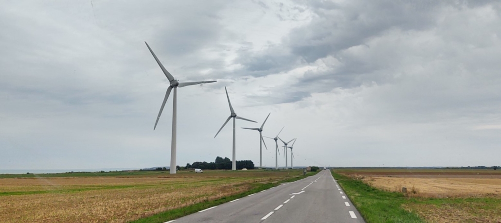 Grey skies heading for the Pas-De-Calais