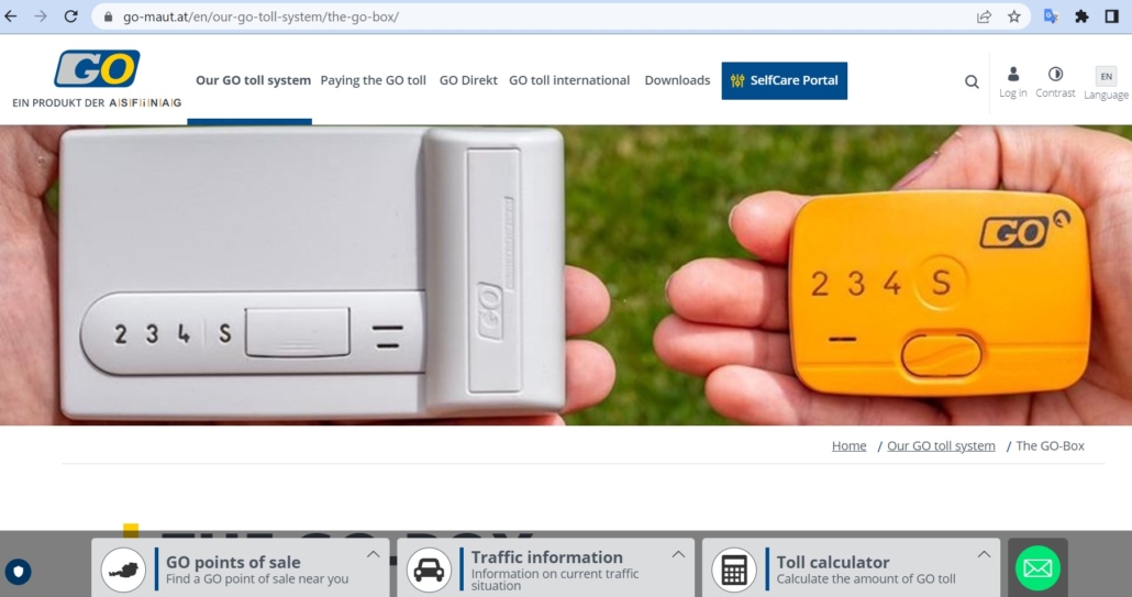 Austria's GO-Box for Motorhomes over 3,500Kg