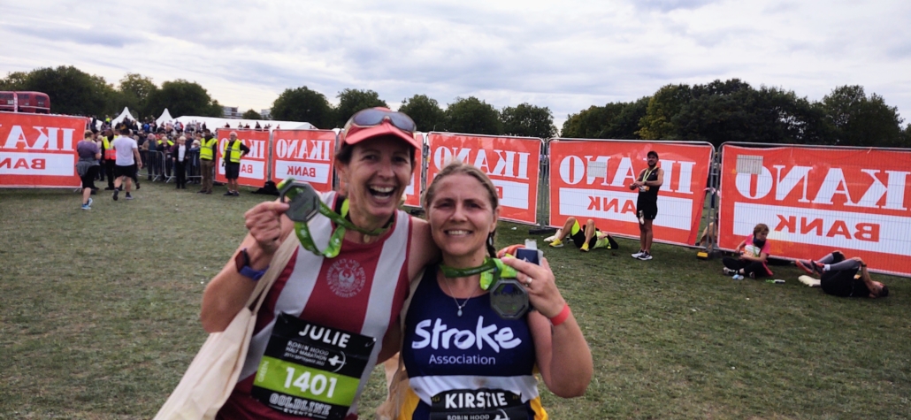I ran the 2022 Robin Hood Half Marathon with a friend