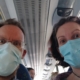 Facemasks on bus in Spain