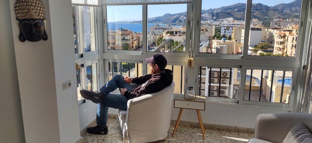 Apartment view in Nerja, Spain