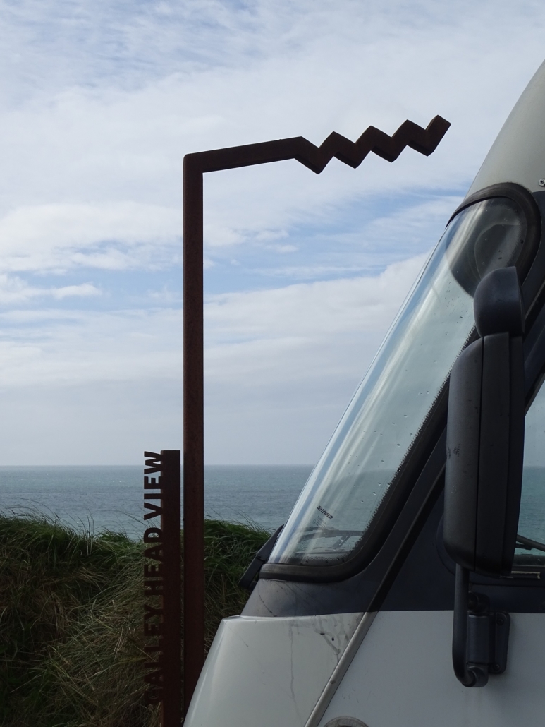 Zagan the motorhome at another of the Wild Atlantic Way Discovery Point