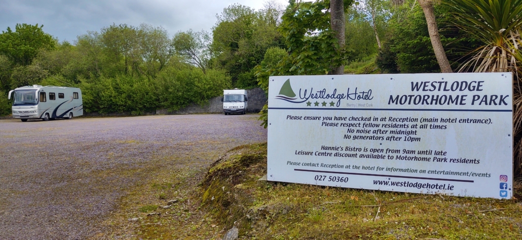 Westlodge Motorhome Parking in Bantry