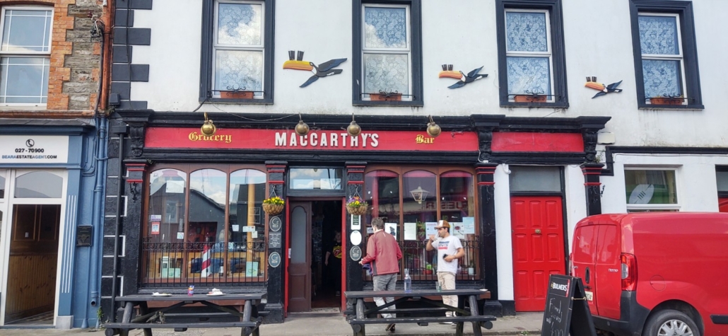 The famous Maccarthy's pub in Castletownbere. It features in a book, and it's on the book's cover