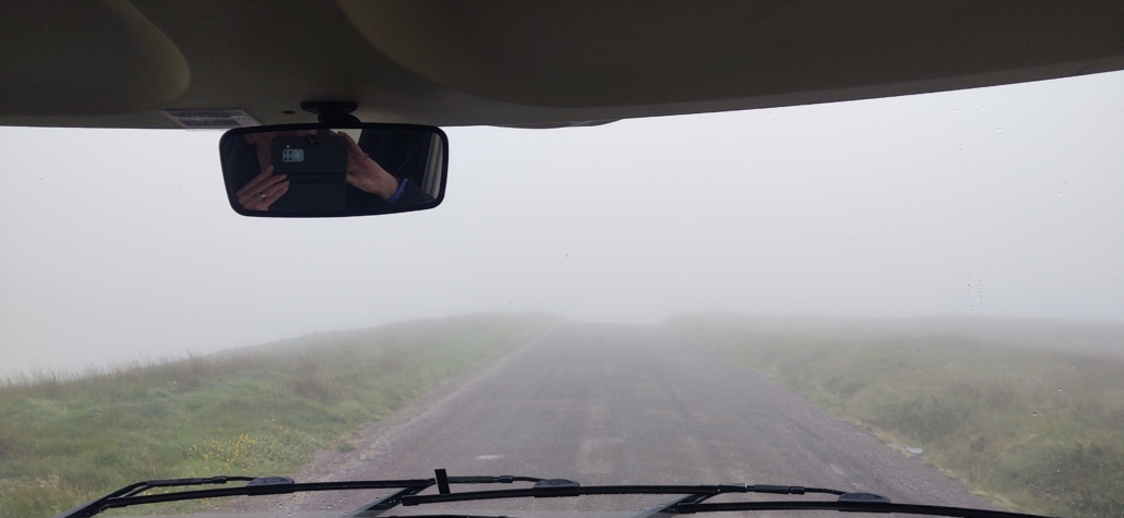 We set an alarm for 5am to see the sunrise, just in case the skies cleared. They didn't!