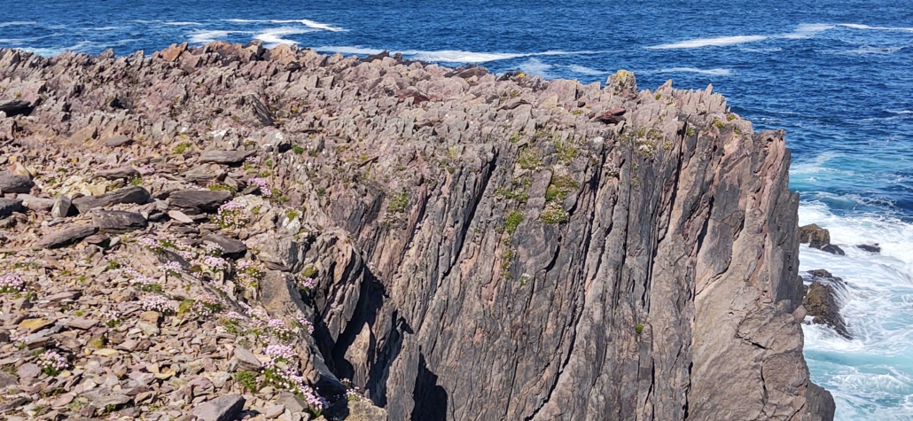 Rocky coastline sea view in Ireland
