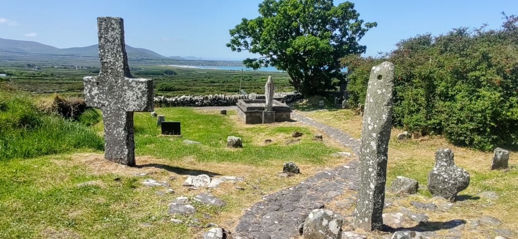 stones in  Kilmalkedar Church graveyard