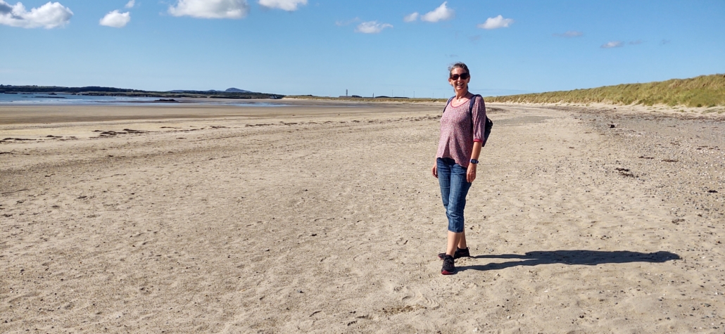 Traeth Crigyll beach sits alongside RAF Valley. You can walk along it to the end of the runway opposite Rhosneigr