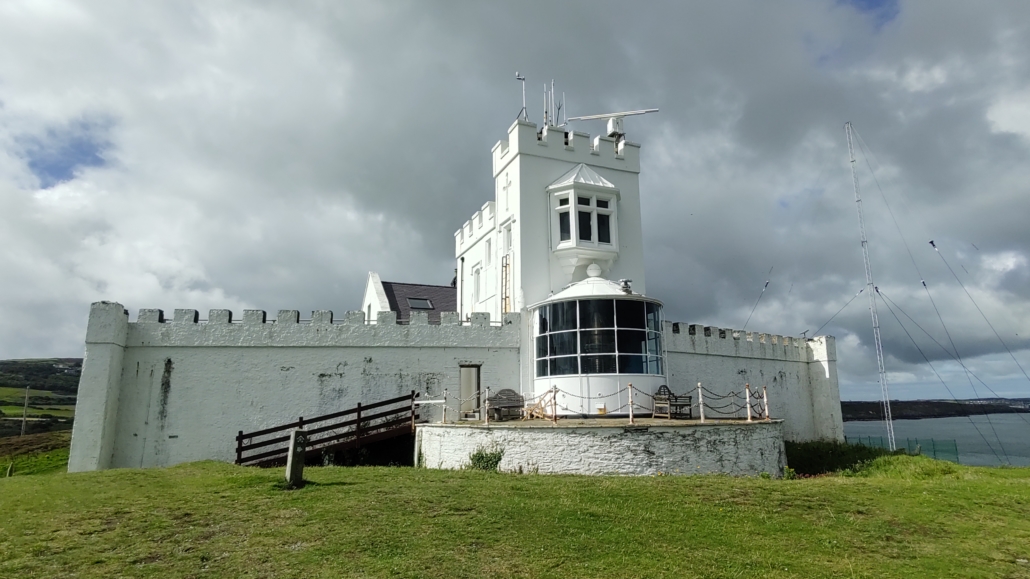 The unusual Point Llynas Lighthouse, Anglesey