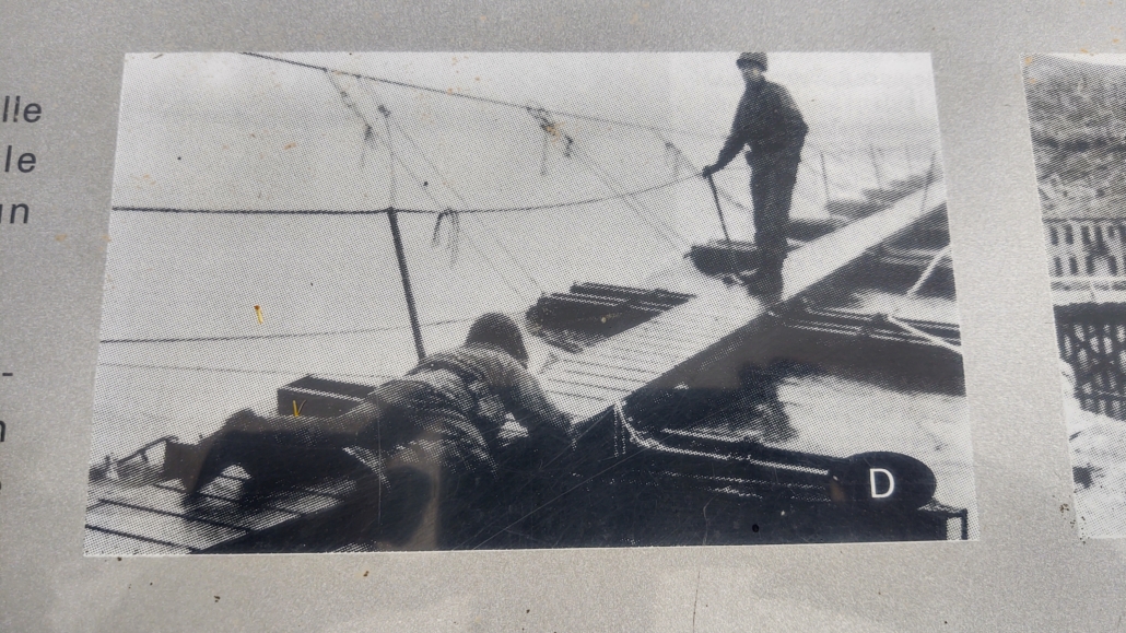 The temporary bridge to Germany from Echternach in WW2