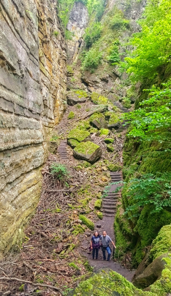 The Wollefsschlucht Gorge near Echternach, Luxembourg