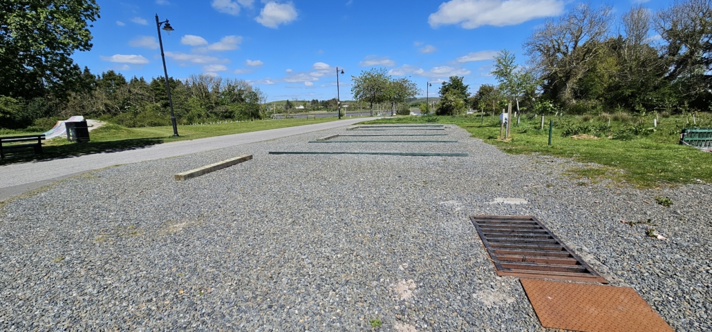 The motorhome aire in Kirkcudbright