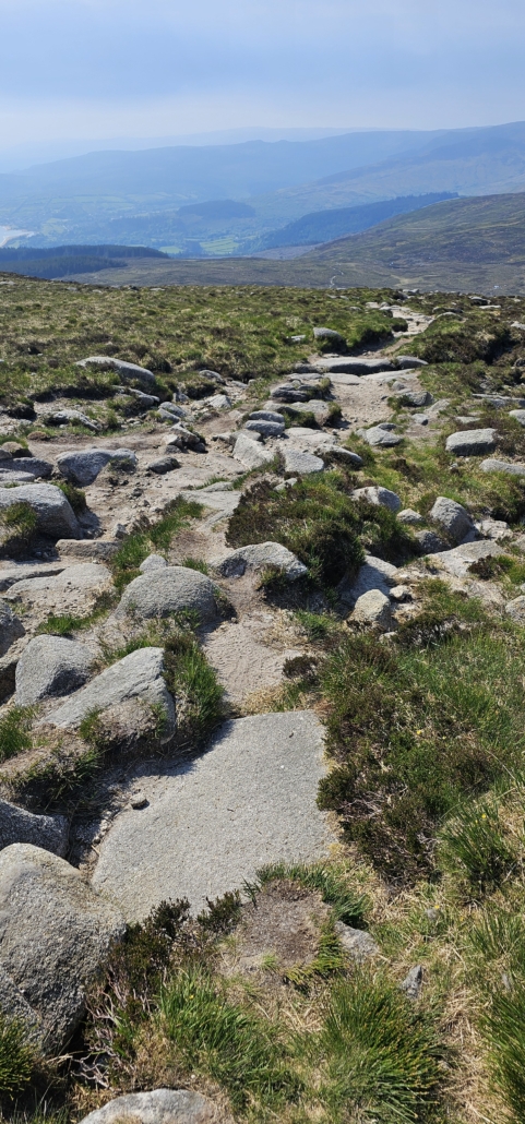 The rocky path up Goatfell