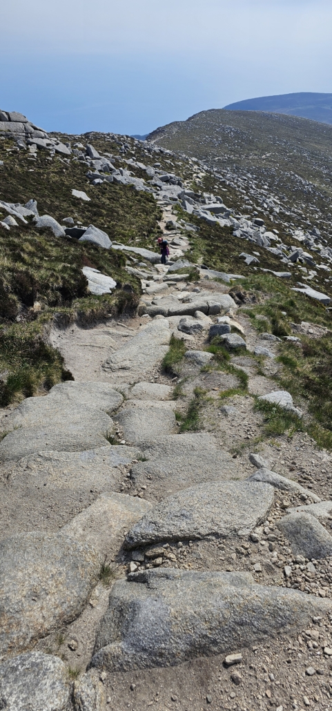 The rocky path up Goatfell