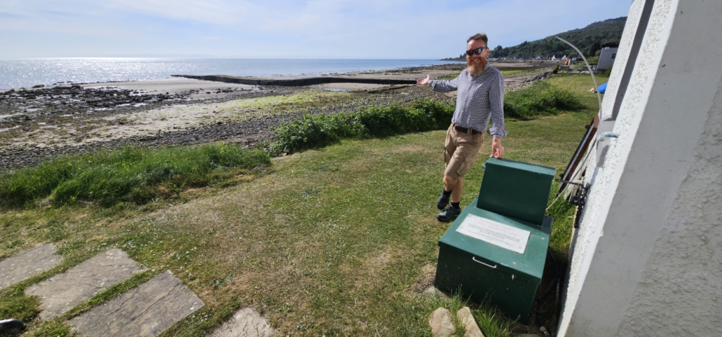 Elsan service point black waster chemical disposal toilet Scotland