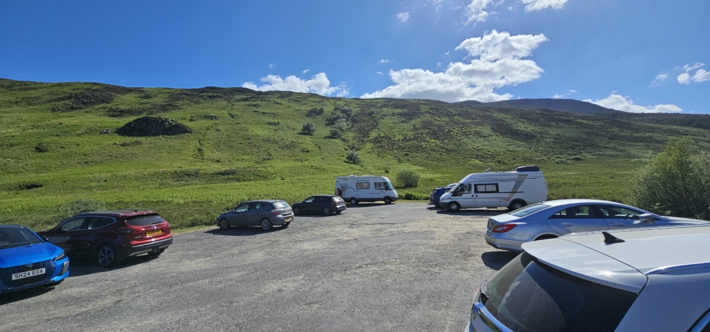 Motorhome in car park 
