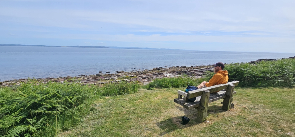 Coastal path on Arran north of Sannox