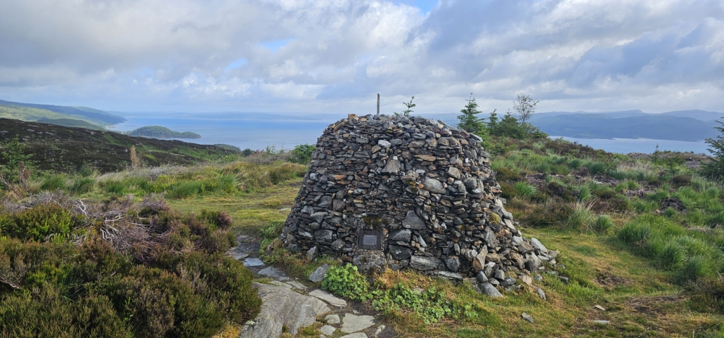 Large Cairn of rocks near Tarbert