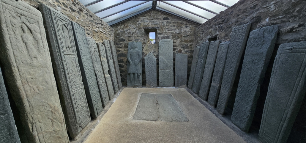 13th and 14th century carved stone grave slabs at Kilmartin 